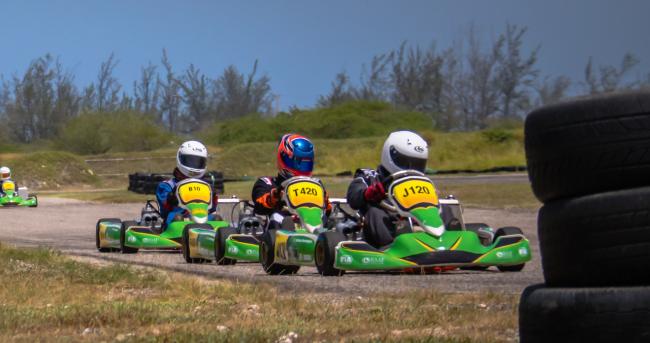 Kart racers from Barbados, Jamaica and Trinidad and Tobago competed in CJKAT23 in Jamaica last month
